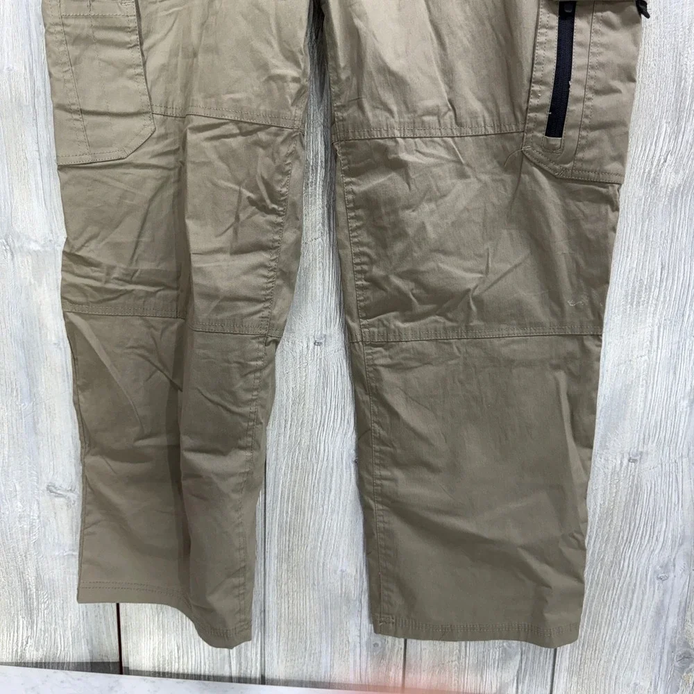 BC Clothing Mens Cargo Pants XL x 30 Khaki Tan Stretch Hiking Work Trousers